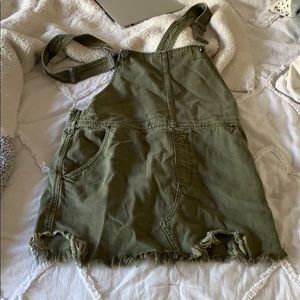 Free People Demin Overall Dress